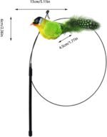 ⁦لعبة طائر تصدر صوت للقطط بحساس حركة – لعبة تفاعلية على شكل طائر للقطط المنزلية⁩ - الصورة ⁦7⁩