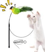 ⁦لعبة طائر تصدر صوت للقطط بحساس حركة – لعبة تفاعلية على شكل طائر للقطط المنزلية⁩ - الصورة ⁦4⁩