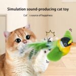 ⁦لعبة طائر تصدر صوت للقطط بحساس حركة – لعبة تفاعلية على شكل طائر للقطط المنزلية⁩ - الصورة ⁦3⁩